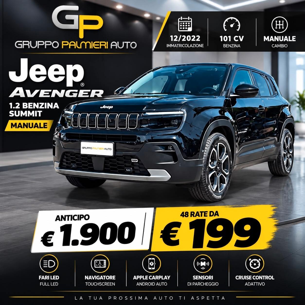 Jeep Avenger 1.2 Turbo 100 CV Summit
