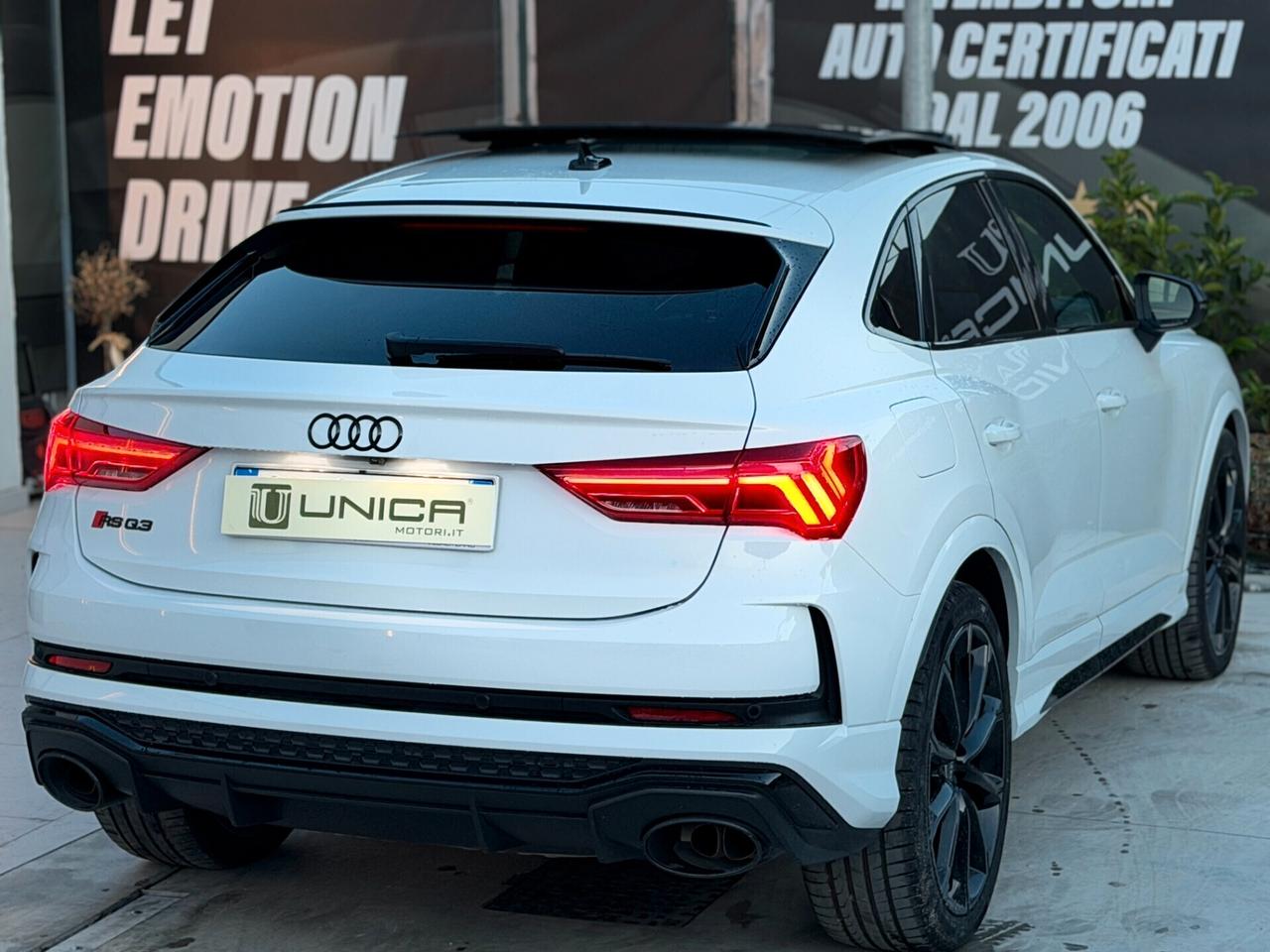 Audi Q3 RS 2.5 400 CV SPB QUATTRO S-TRONIC AUTOCARRO N1 ESENTE BOLLO IVA ESPOSTA
