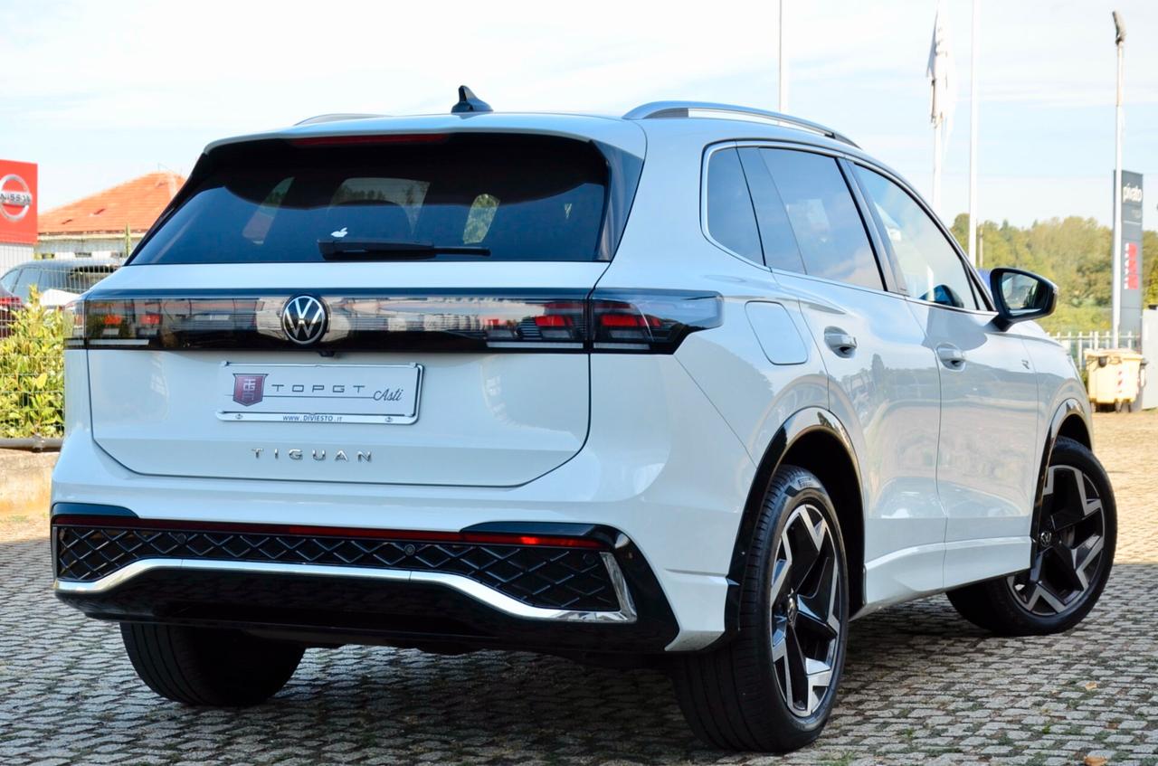 VOLKSWAGEN TIGUAN 2.0 TDI R-LINE 150cv DSG, UNICOPROPRIETARIO, GARANZIA VW 5/28, UFF ITALIANA, IQ LED, SEDILI A GUSCIO, 19″, PERMUTE