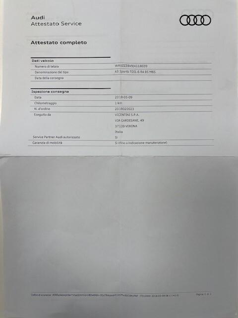 Audi A3 1.6 TDI 116 CV Business