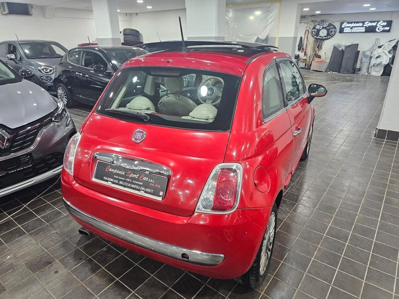NUOVA FIAT 500 LOUNGE 1.2 BENZ 69CV DUALOGIC TETTO PANORAMICO APRIBILE