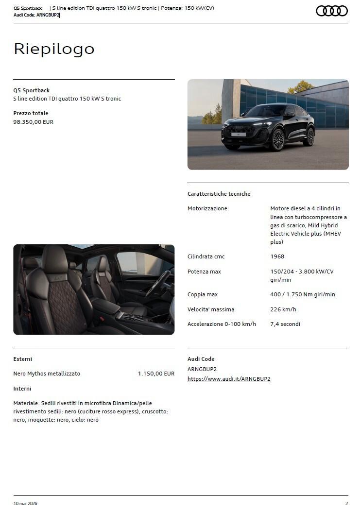 Audi Q5 SPB TDI 150 kW quattro S line TECHPRO/TETTO/OLED