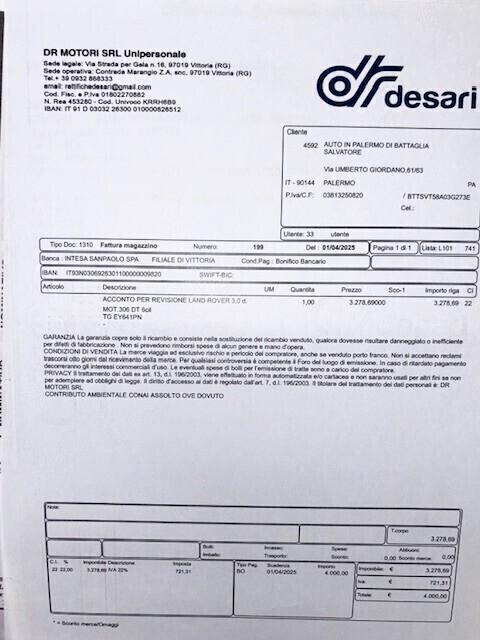Range Rover Km Zero Garanzia Anche permuta