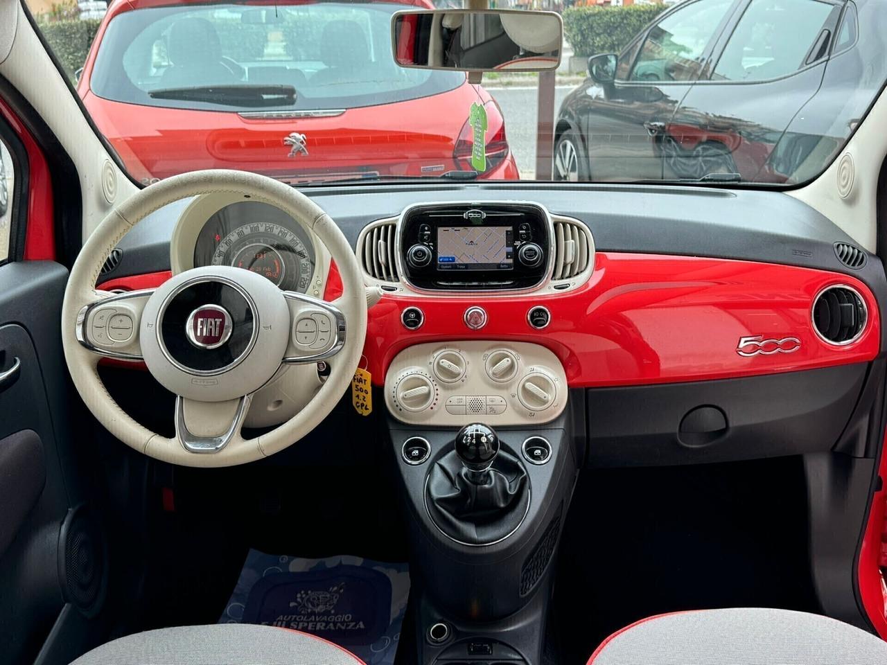 Fiat 500 1.2 GAS GPL Lounge Navi Euro6