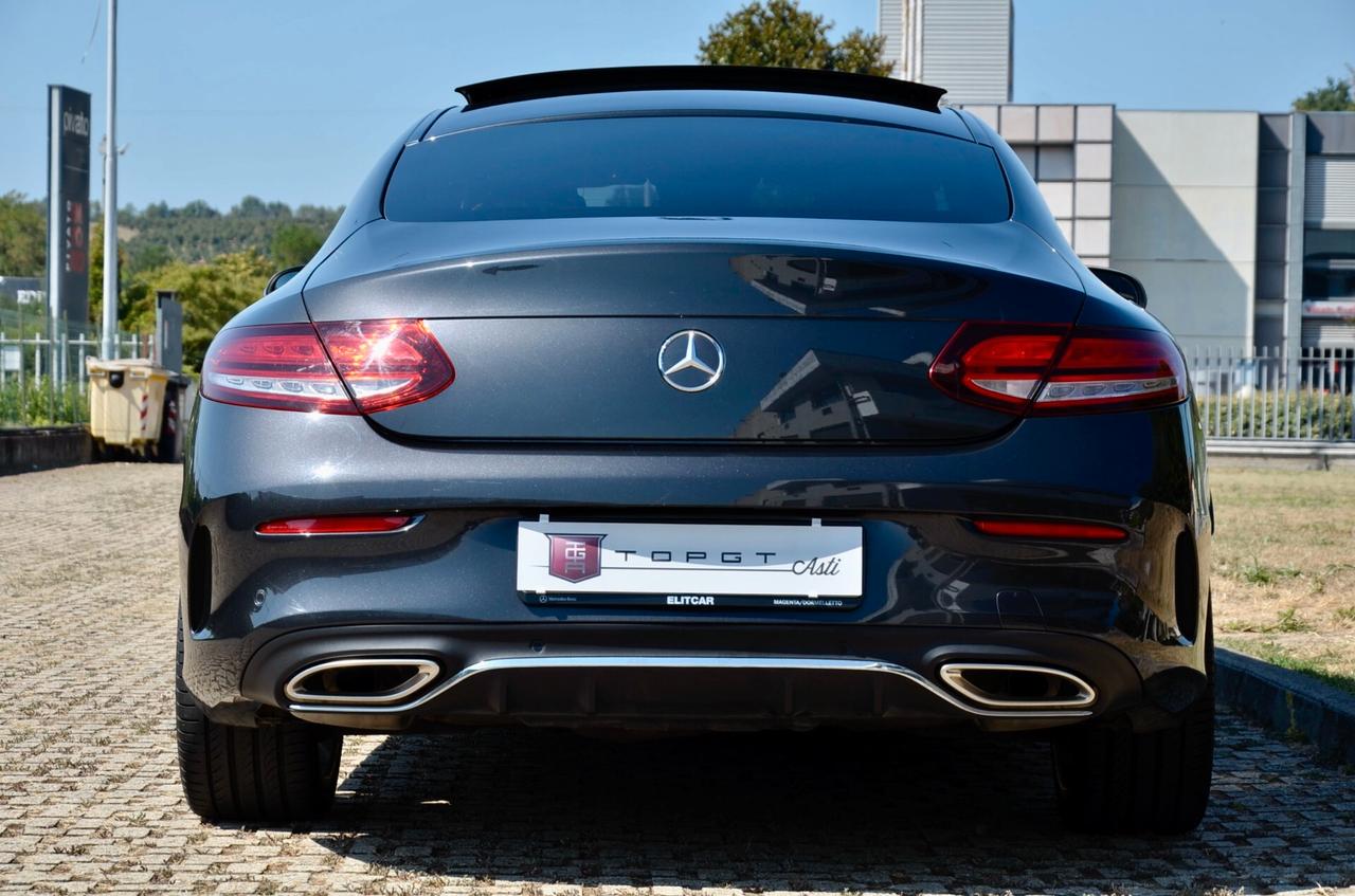 MERCEDES-BENZ C200 COUPE MHEV MILD HYBRID (EQ-BOOST) PREMIUM PLUS 184cv AUTO, UFF ITALIANA, SERVICE UFF MERCEDES, TETTO, HI-FI BURMESTER, FARI MULTIBEAM, 19", RETRO 360, PERMUTE