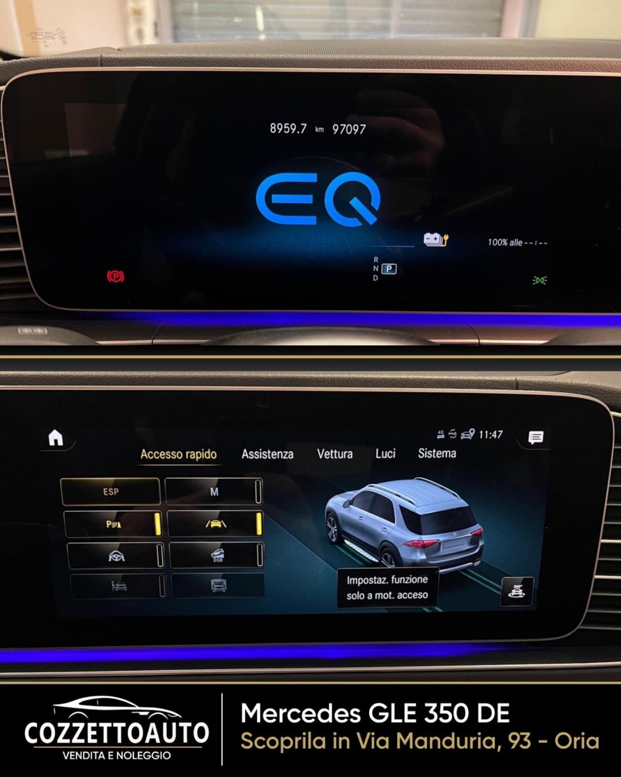 Mercedes-benz GLE 350 de EQ 4Matic Premium TETTO