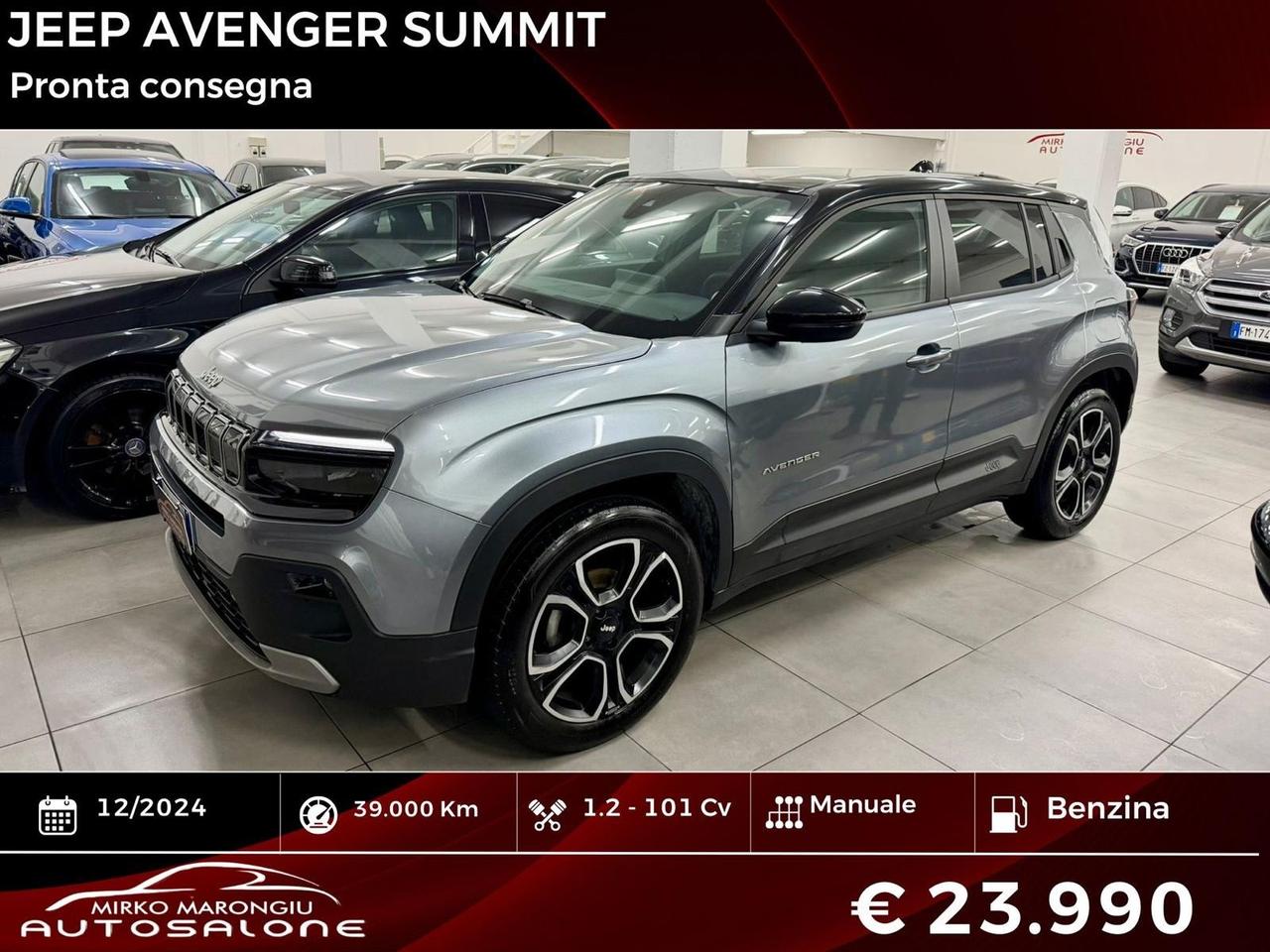 Jeep Avenger 1.2 Turbo 100 CV Summit FINANZIABILE