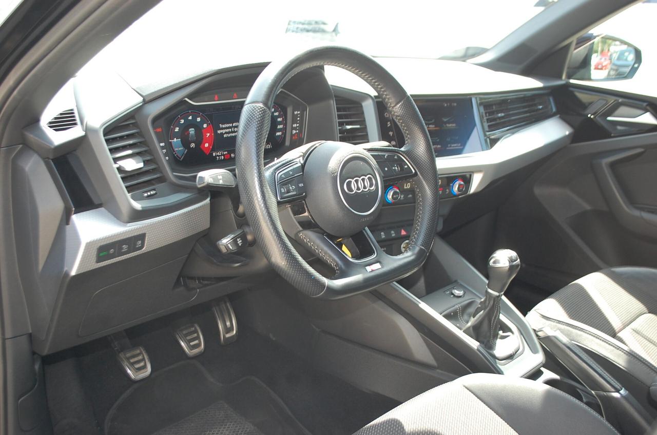 Audi A1 Sportback 30 1.0 tfsi 116CV S Line Edition Uff Italy Clima USB