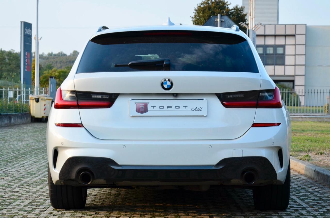 BMW 330d TOURING XDRIVE MSPORT 265cv AUTO, UFF ITALIANA, SERVICE BMW, EURO 6D, TETTO, HARMAN & KARDON, MBRAKES, 19″, RETRO 360°, PERMUTE