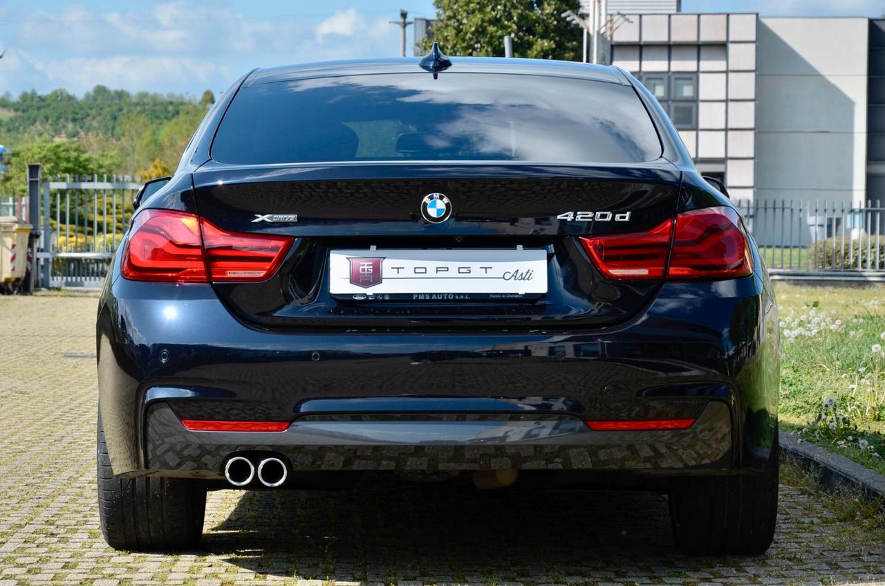 BMW 420d XDRIVE GRAN COUPE MSPORT 190cv AUTO, UFF ITALIANA, EURO 6B, FULL LED, RETROCAMERA, ALCANTARA, 19", PERMUTE