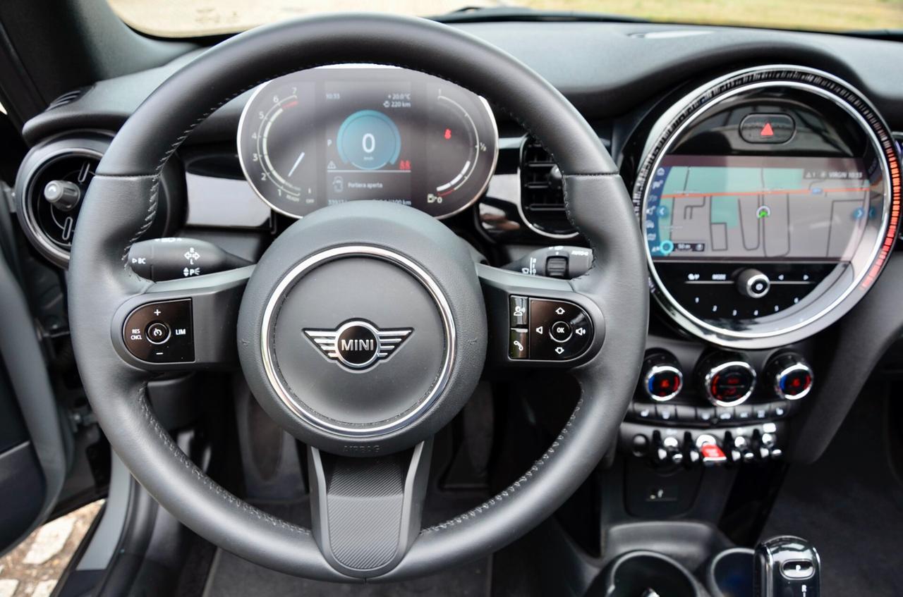MINI COOPER CABRIO 1.5 136cv AUTO, SERVICE UFF MINI, UFF ITALIANA, UNICOPROP, EURO 6D, NAVI, FARI LED, APPLE, PERMUTE