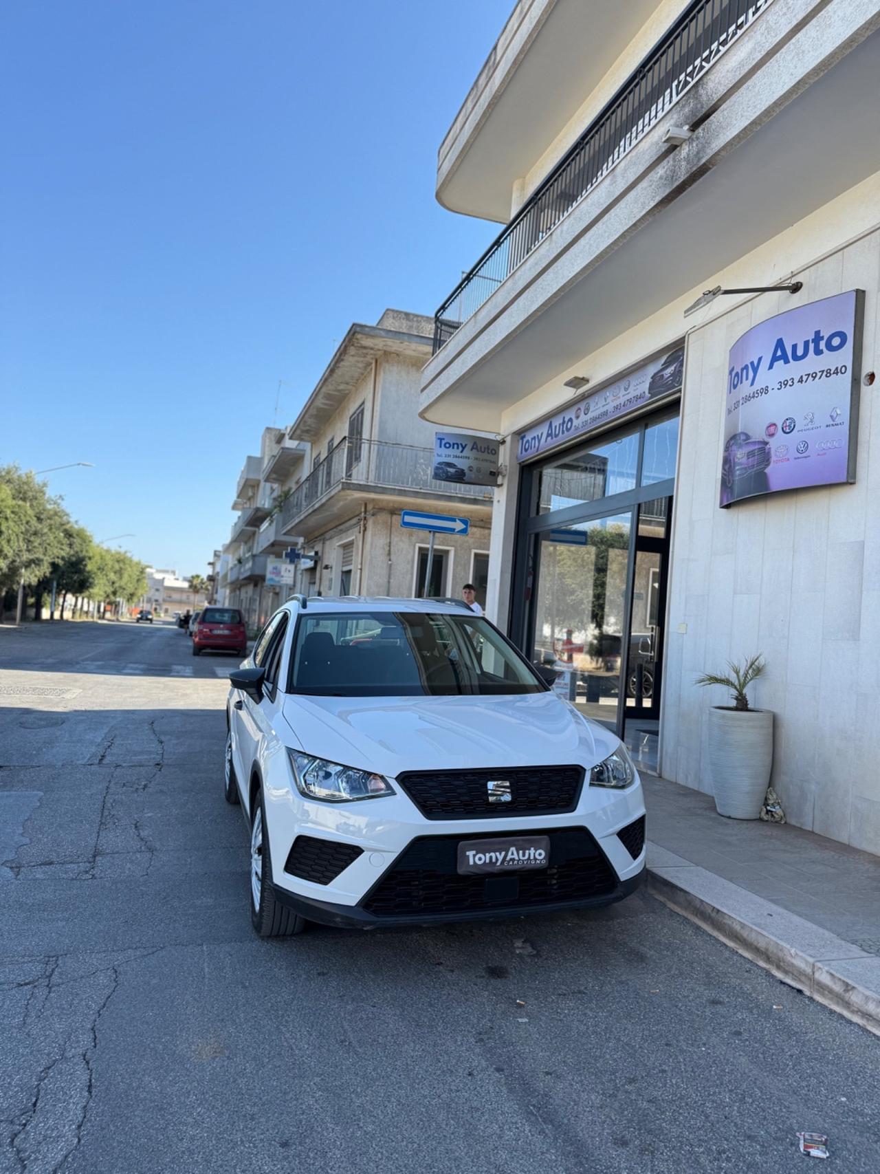 Seat Arona 1.0 tgi BENZMETANO 90cv FULL LINK,BLUETOOTH,USB,KM CERTIFICATI SEAT,UNI PROPRIETARIO