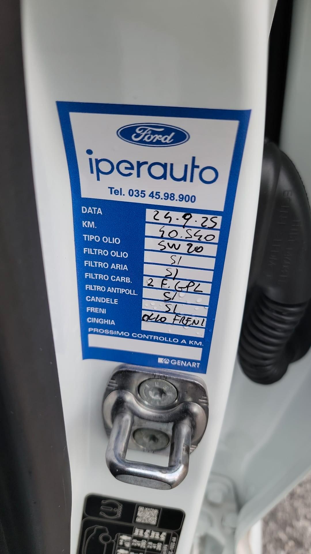 Ford Fiesta 1.1 75 CV GPL 5 porte GARANZIA TAGLIANDATA UFFICIALE