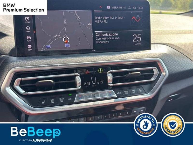 BMW X3 XDRIVE20D MHEV 48V MSPORT AUTO