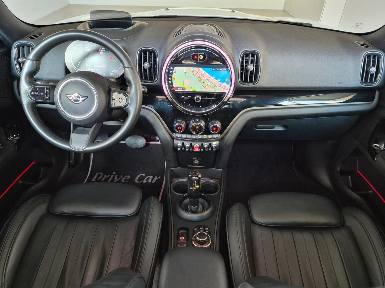 MINI Cooper Countryman PELLE TETTO LED NAVI APPLE CARPLAY RETROCAM.