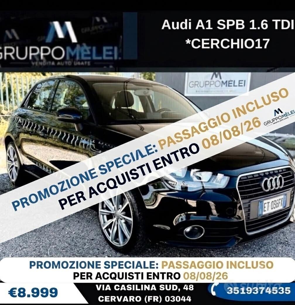 Audi A1 SPB 1.6 TDI *CERCHIO17