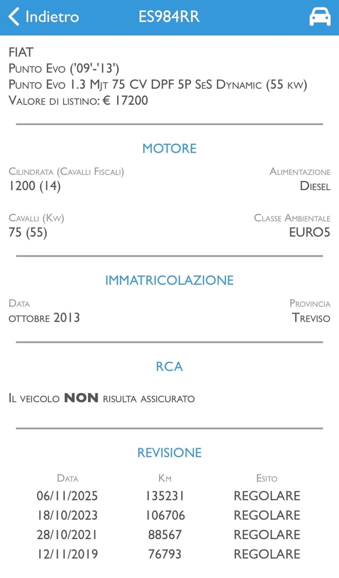 Fiat Punto Evo 1.3 Mjt 75 CV DPF 5 porte S&S Activ
