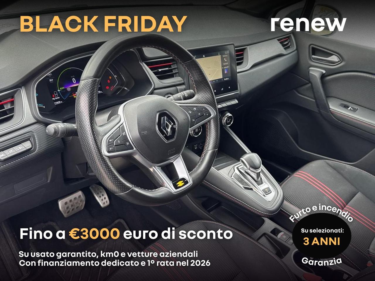 Renault Captur 1.6 e-tech hybrid rs line 145cv auto