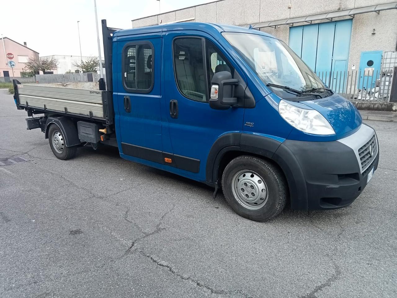 AUTOCARRO FIAT DUCATO CON CASSONE RIBALTABILE TRILATERALE CON CABINA ALLUNGATA