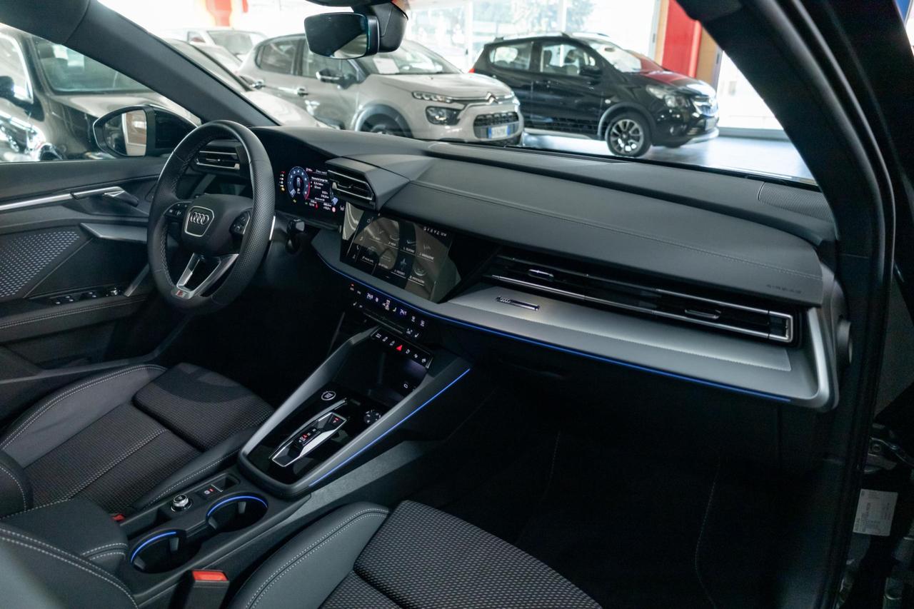 Audi A3 Sportback 1.5 tfsi mhev S line edition 150cv s-tronic