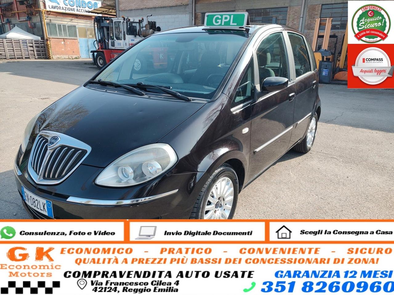 Lancia MUSA 1.4 16v Platinum BENZINA\GPL CON SCADENZA 2032, OK NEOPATENTATI, GARANZIA L.12 MESI