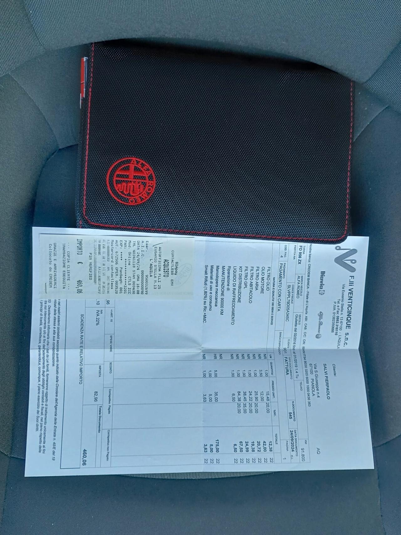 Alfa Romeo Giulietta 1.4 Turbo 120 CV GPL