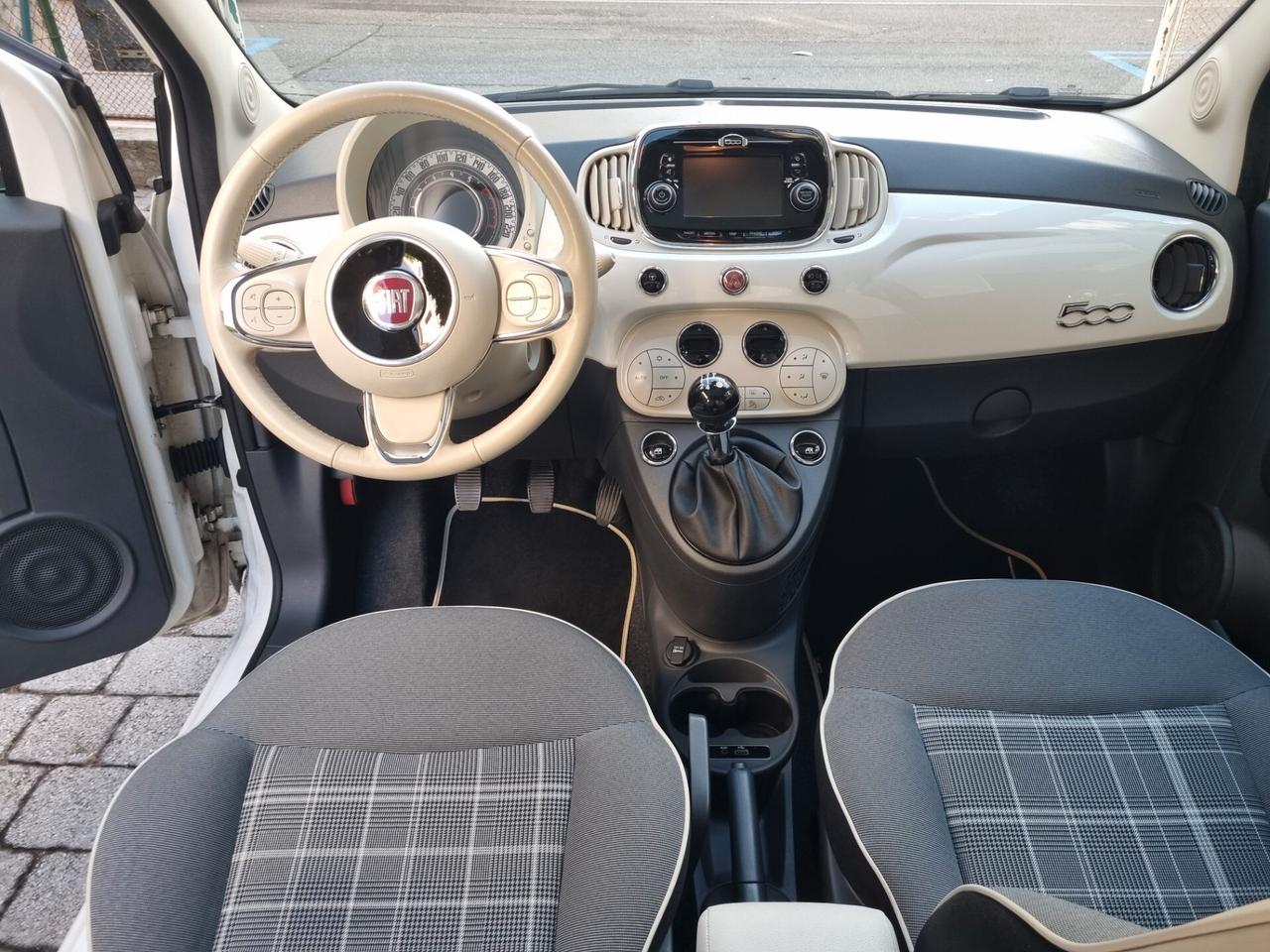 Fiat 500 1.2 Lounge 69cv anno2017 km71000 neopat