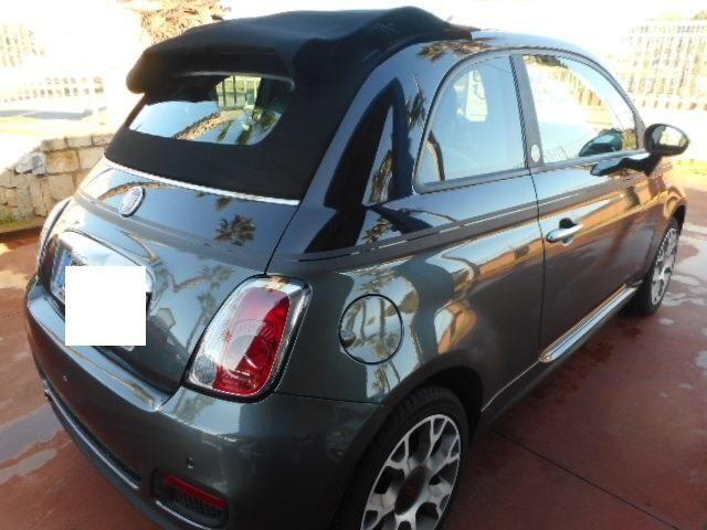 FIAT 500 C 1.2 GQ BICOLOR BLUE&ME INTERNI IN PELLE