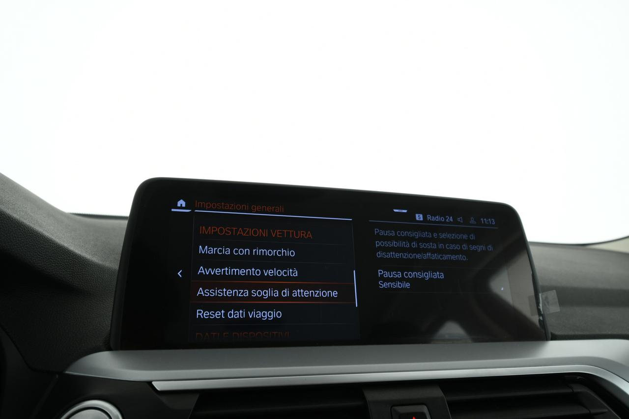 BMW X3 xdrive 20d mhev 48V auto GANCIO TRAINO+PELLE+C19"