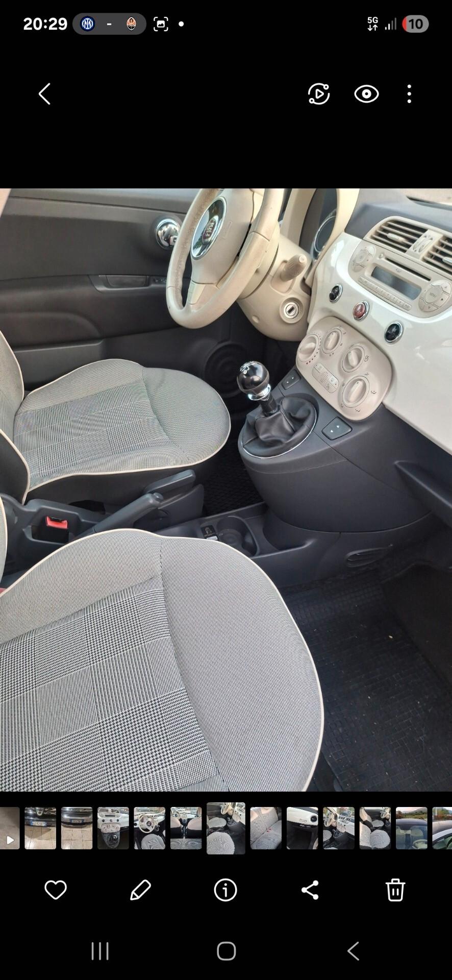 Fiat 500 1.2 Lounge 2014 tetto panoramico
