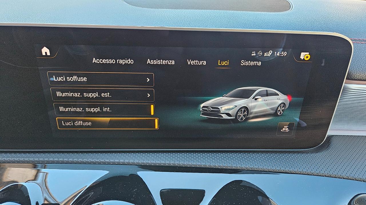 Mercedes-benz CLA 200 Coupe Premium AMG auto 163CV NAVY-CAM-SED.RISC