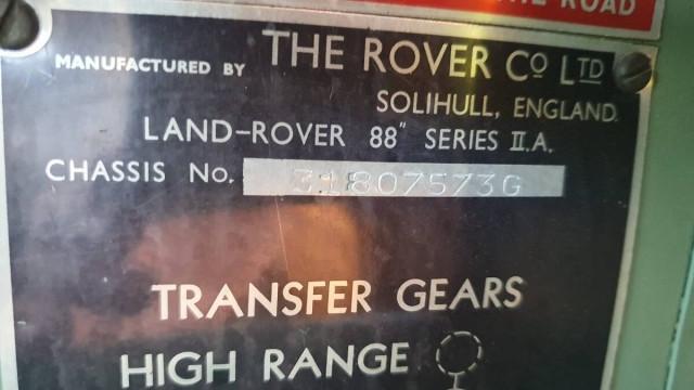 Land Rover Series II 2.3 LR 88 OPLR 109 OP 69 CV 7 Posti