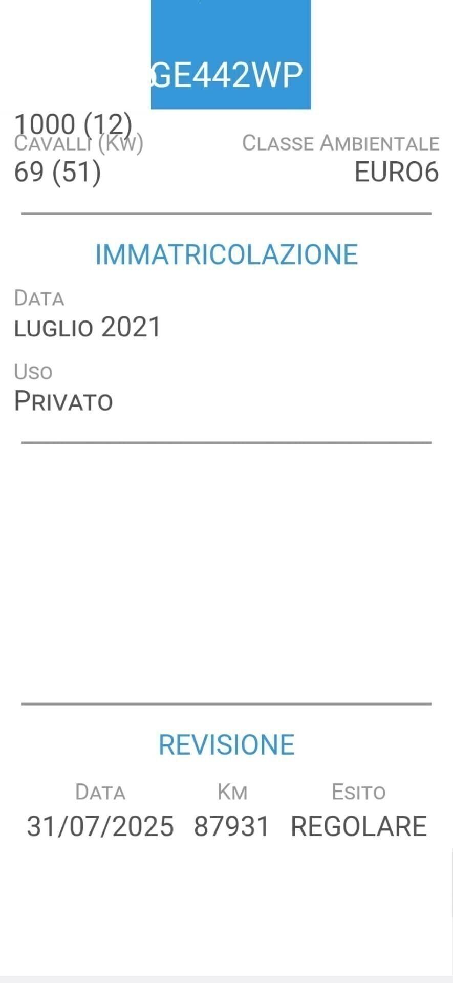 FIAT PANDA 1,0 BENZINA/HIBRYD-UNICA PRO-FOTO REVIS