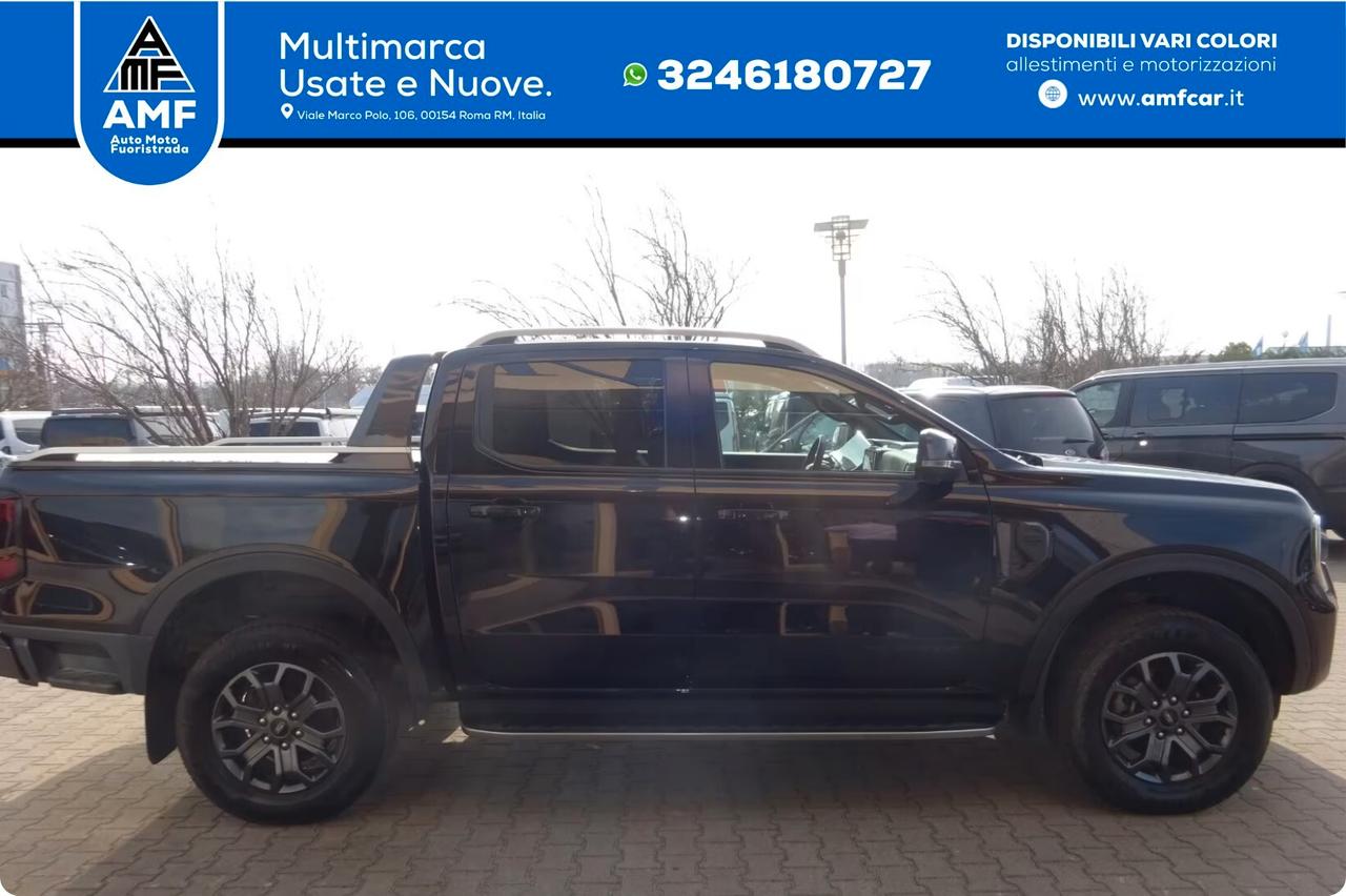 Ford Ranger Doka 205 CV Autm. Wildtrak e-4WD tenda avvolgibile elettrica