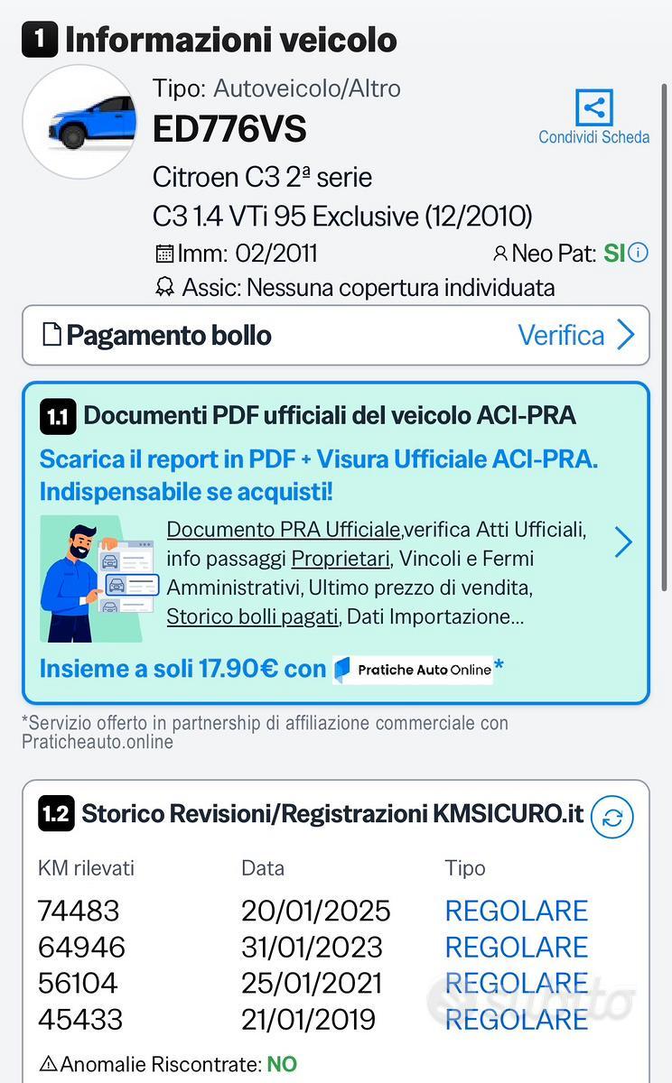 Citroen c3 UNICO PROPRIETARIO