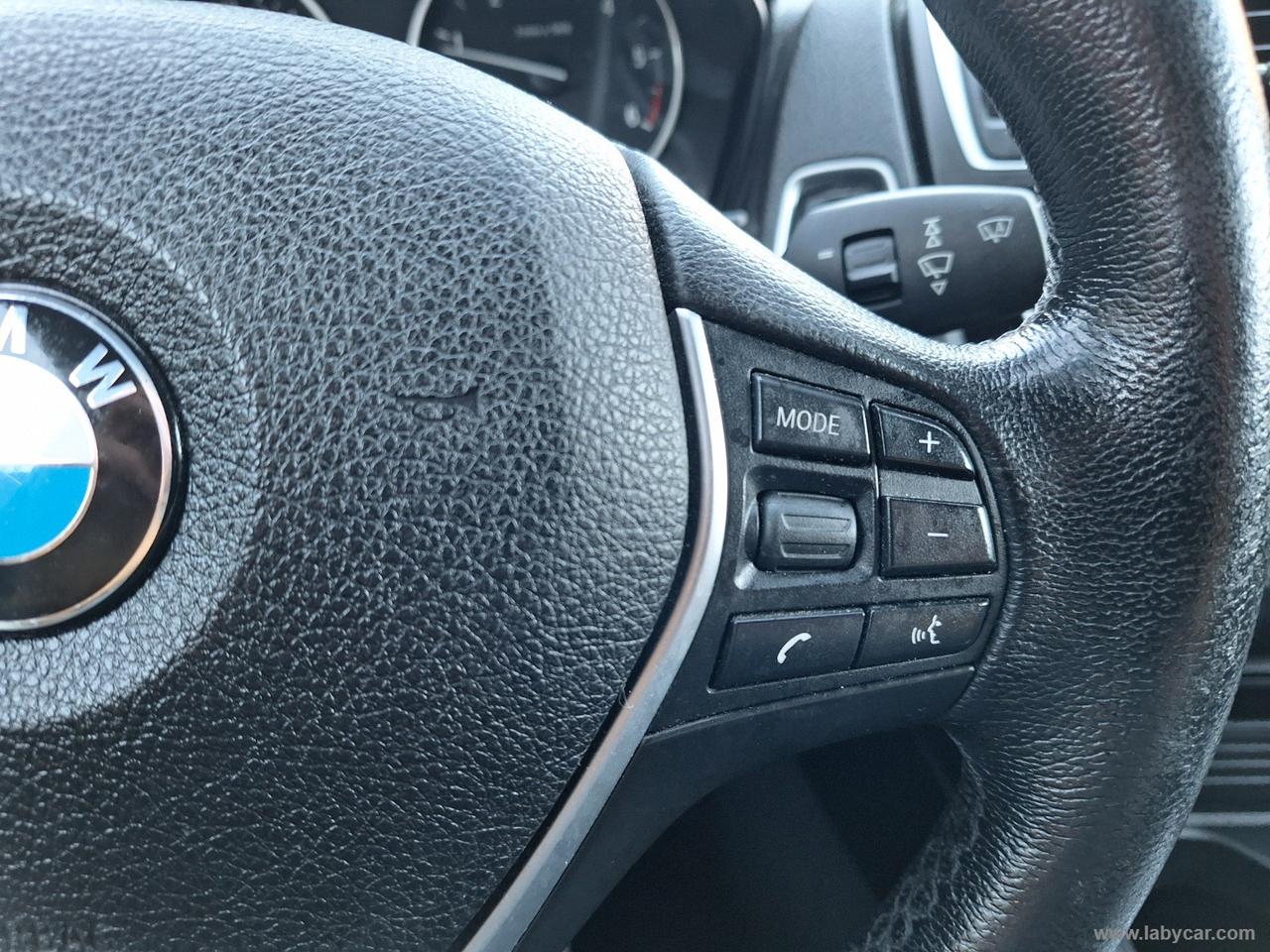 BMW 118d AUTOM. EURO 6 CRUISE SENSORI DI PARCHEGGIO