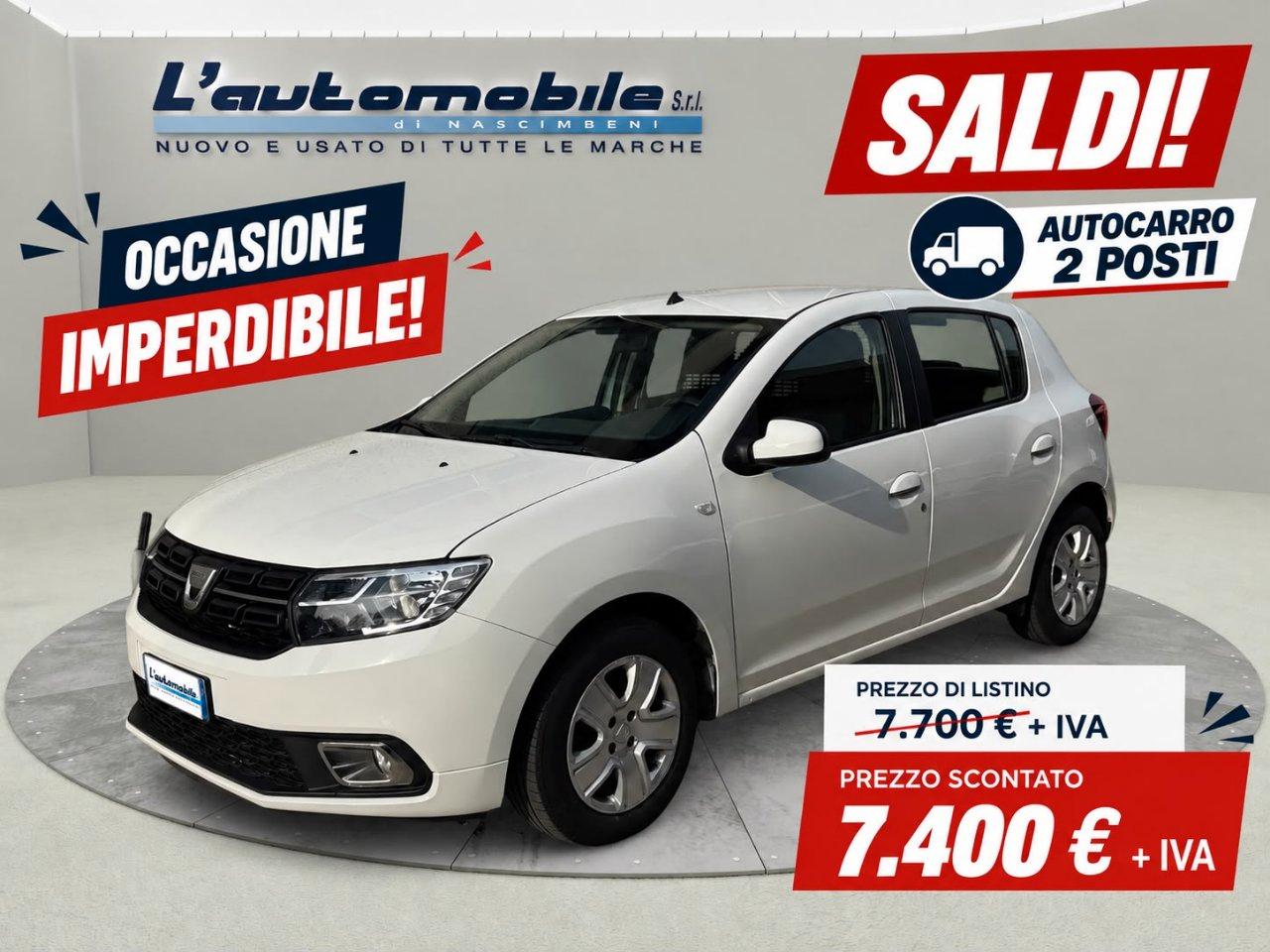 Dacia Sandero 1.0 tce AUTOCARRO 2 POSTI Comfort Eco-g 100cv