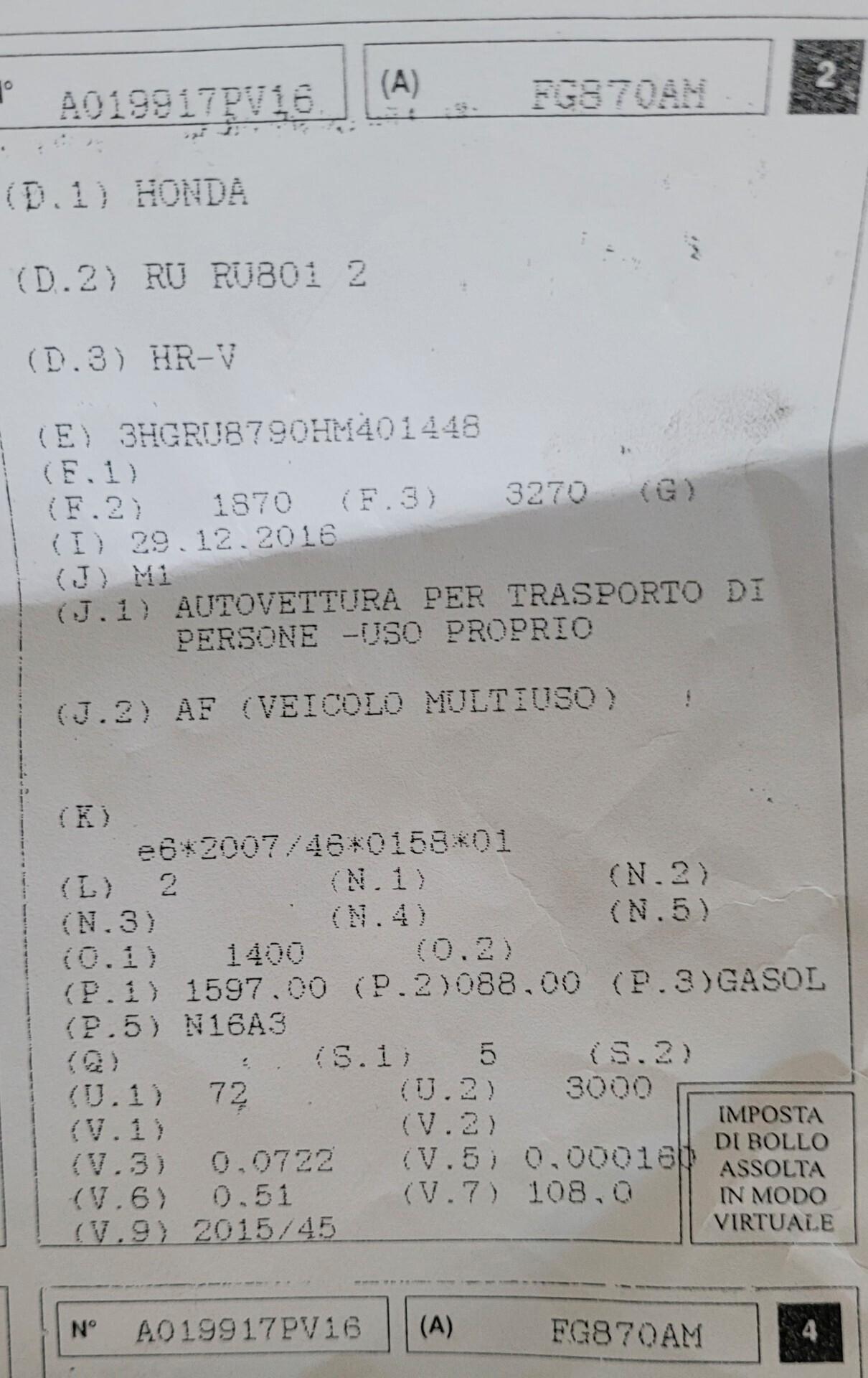 Honda HR-V 1.6 i-DTEC Executive Navi ADAS