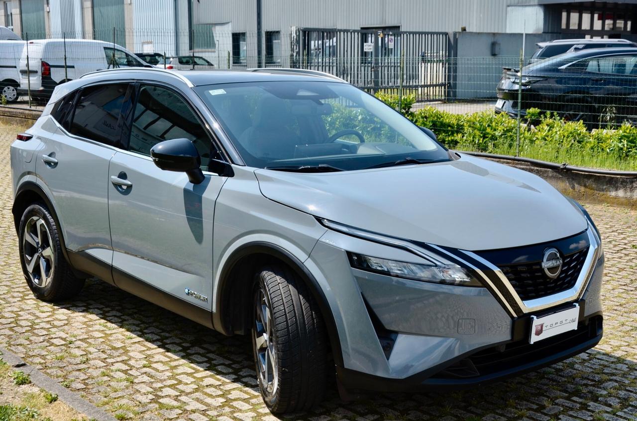 NISSAN QASHQAI 1.5 E-POWER N-CONNECTA 2wd 158cv AUTO, PREZZO PIU' IVA, UNICOPROPRIETARIO, GARANZIA NISSAN 5/2027, UFF ITALIANA, HIGH BEAM, RETRO 360°, PERMUTE