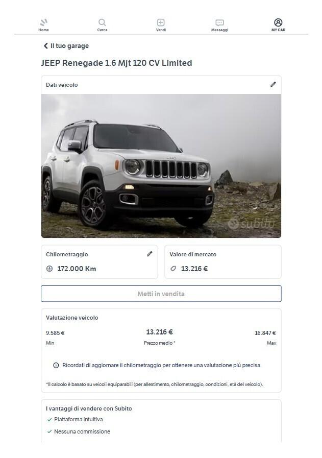 Jeep Renegade Mjt 120cv Opening Edition UnicoProp
