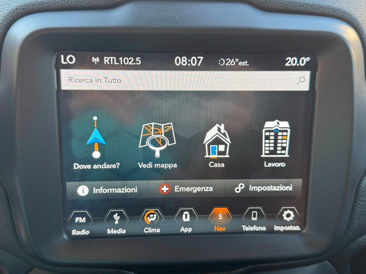 JEEP RENEGADE 1.6 MJ 120 CV LIMITED NAVI+CERCHI+RETROCAMERA