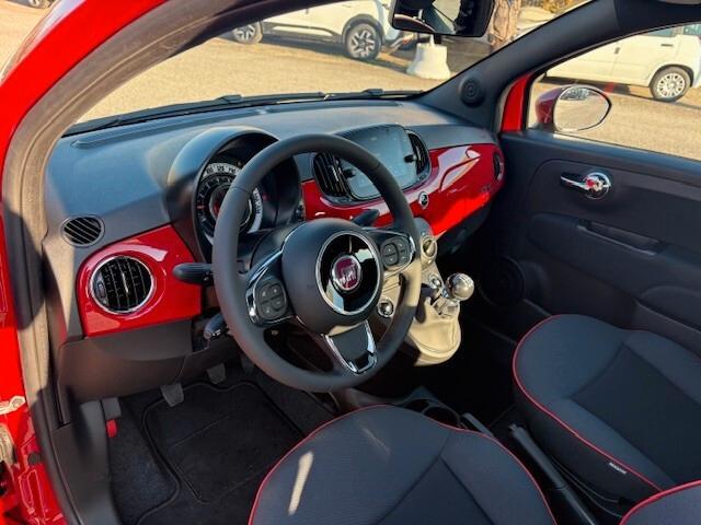 Fiat 500 1.0 Hybrid Red