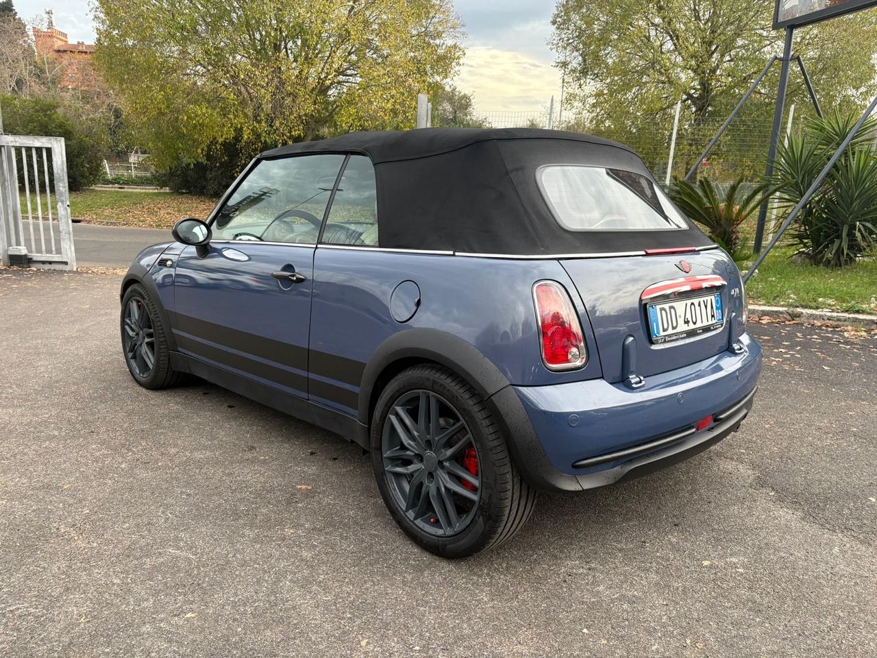 Mini 1.6 16V One Cabrio Blue Lille Bonnes Strips Pelle Permute Garanzia