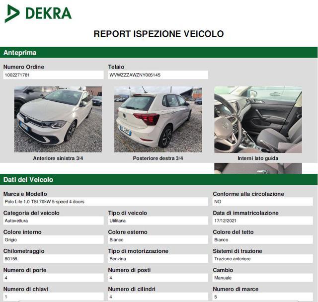 VOLKSWAGEN Polo 1.0 TSI Life