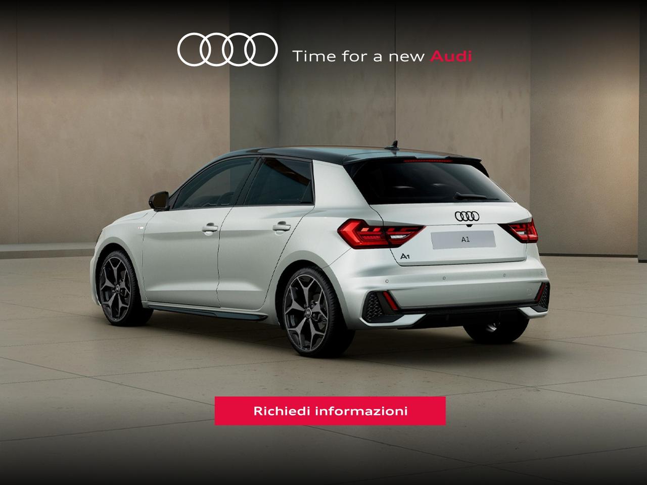 Audi A1 sportback 30 1.0 tfsi identity black 116cv s-tronic