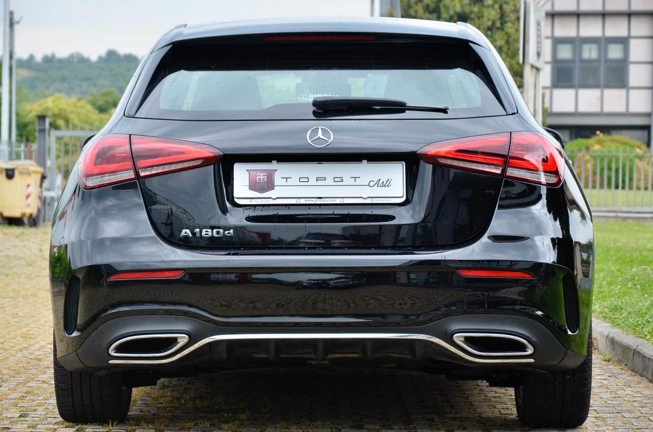 MERCEDES-BENZ A 180d PREMIUM 116cv AUTO, UNICOPROP, SERVICE MERCEDES, UFF ITALIANA, EURO 6D, FARI LED, LUCI AMBIENTE, PERMUTE