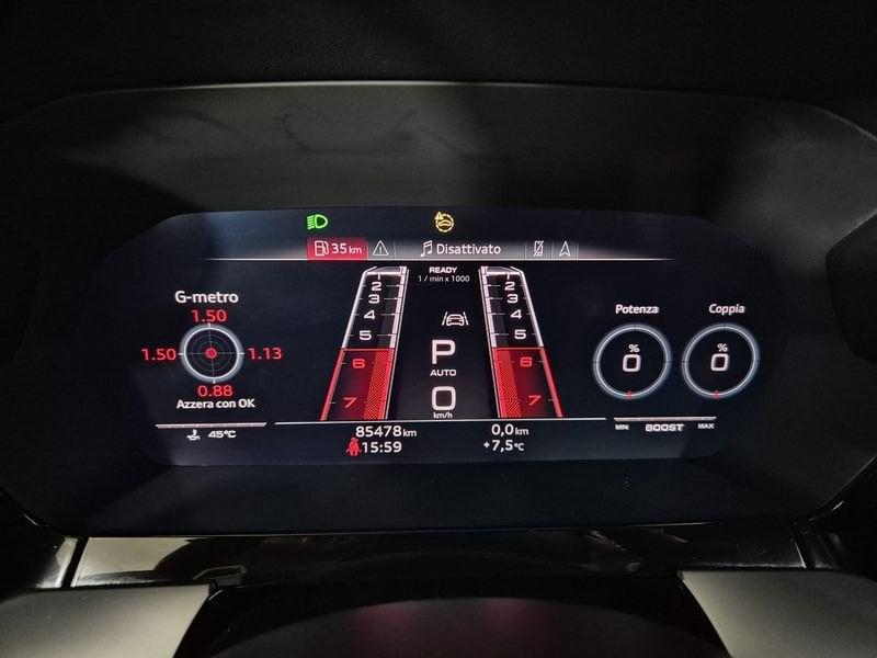 Audi A3 IV 2020 Sportback Benzina RS3 Sportback 2.5 tfsi quattro s-tronic