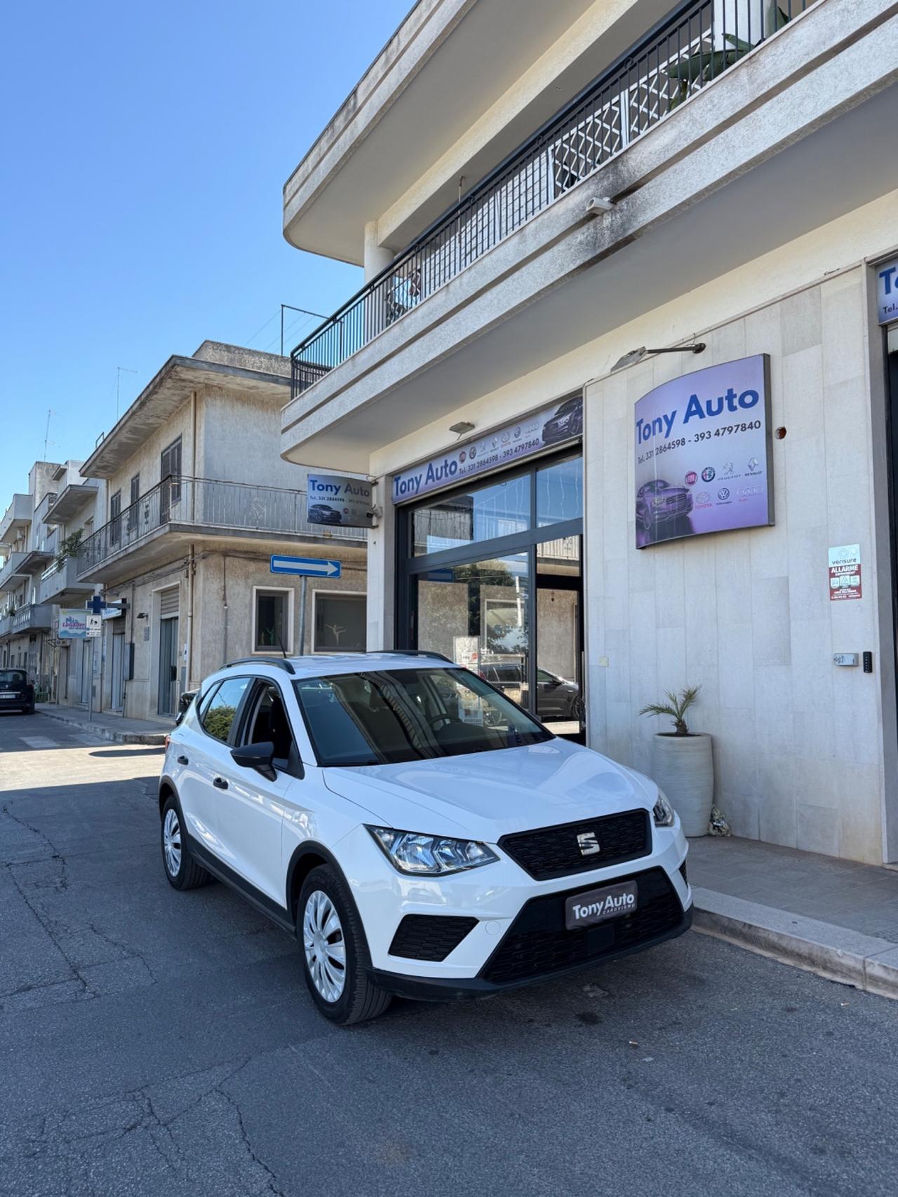 Seat Arona 1.0 tgi BENZMETANO 90cv FULL LINK,BLUETOOTH,USB,KM CERTIFICATI SEAT,UNI PROPRIETARIO