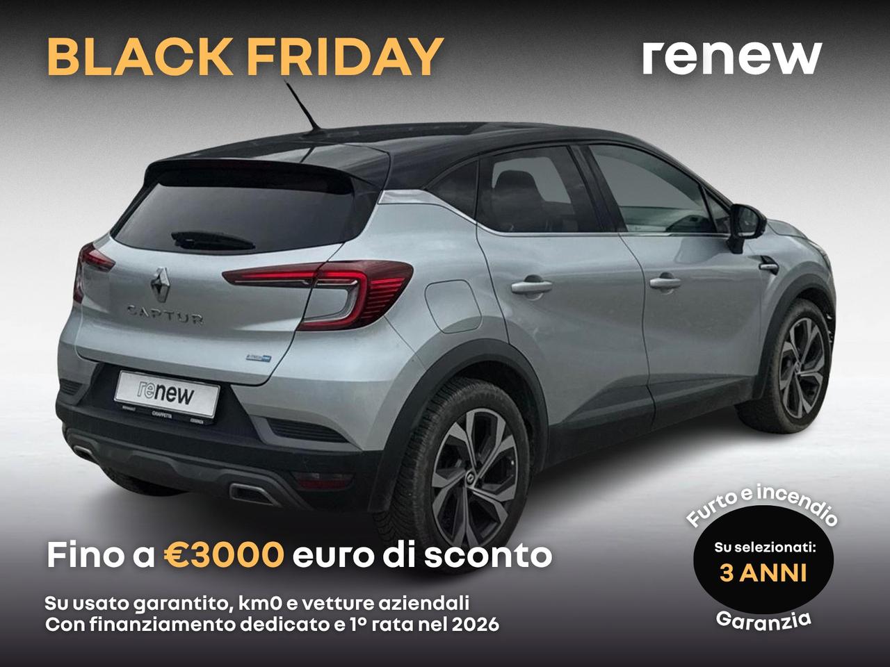 Renault Captur 1.6 e-tech hybrid rs line 145cv auto