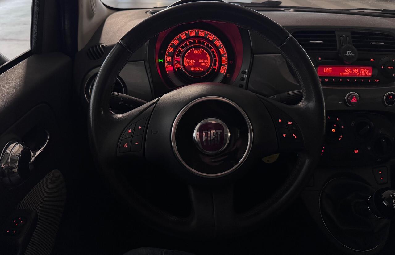 Fiat 500 Lounge–Km Certificati–Euro6B